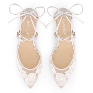 Bella Belle Amelia kitten heel lace shoes size 8.5